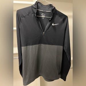 Nike Dri Fit Pullover - size L - black/grey